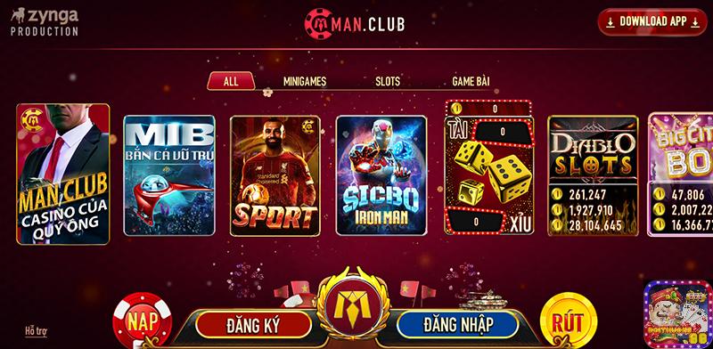 Manclub – Đánh giá từ A đến Z cổng game bài uy tín dành cho phái mạnh
